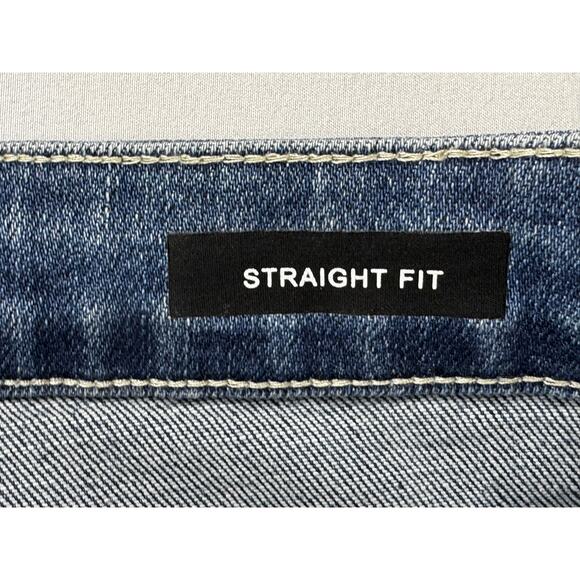 Judy Blue Women's Distressed Straight Fit Stretch Denim Jeans - Size 1 (25x25.5) - Picture 8 of 9